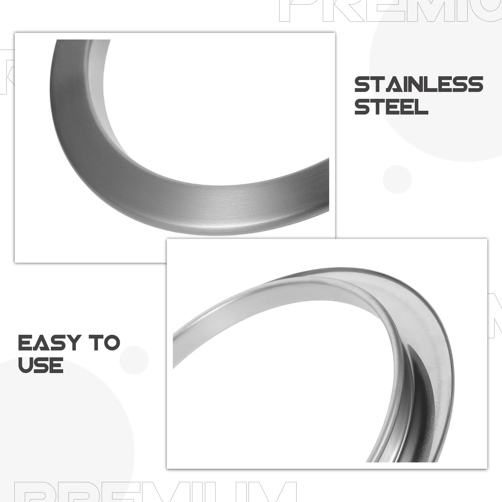 Stainless Steel Trash Grommet Embedded Trash Bin Lid Ring Kitchen Countertop Built-in Garbage Can Lid Easy Install Odor Proof
