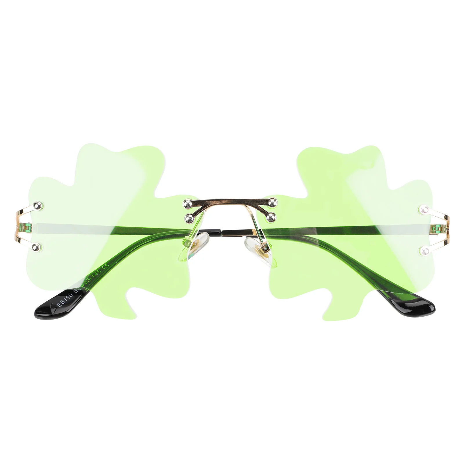 Gafas irlandesas con forma de trébol, gafas para fiesta del Día de San Patricio, accesorios festivos ligeros de Metal, trébol reutilizable