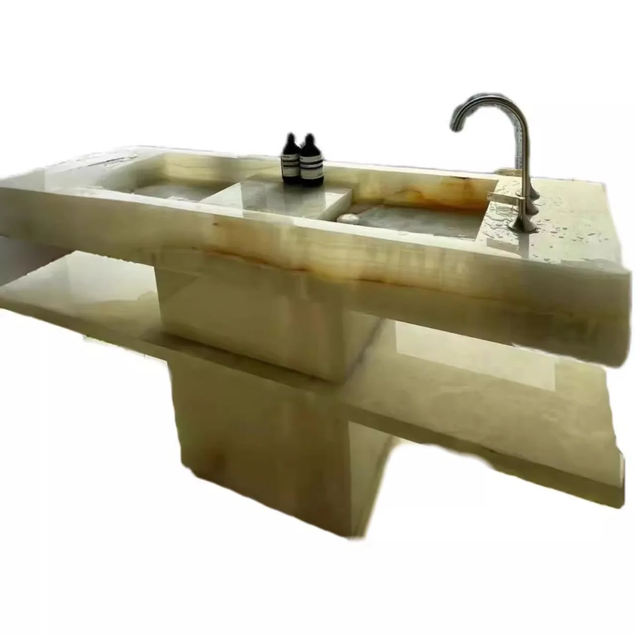 

Simple luxury stone seamless ceramic integrated cabinet combination bathroom washbasin