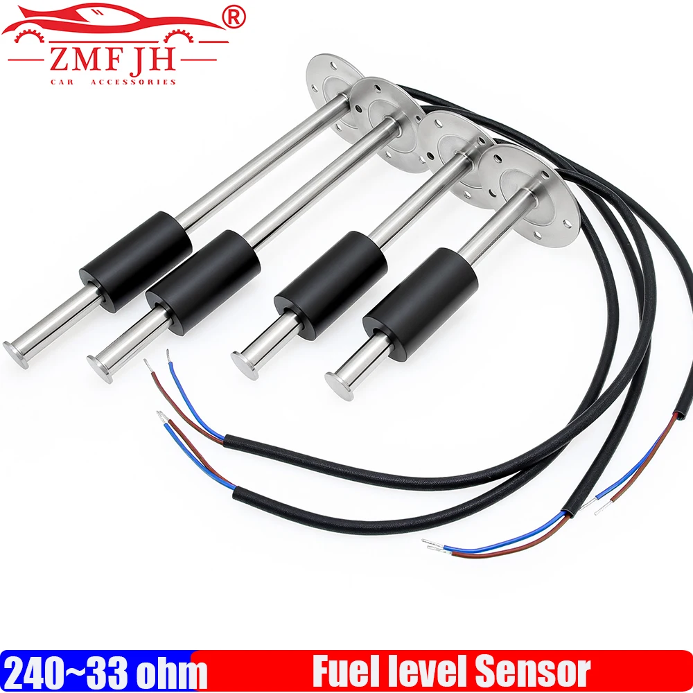 Auto Car 240-33OHM Fuel Level Sensor 100-600MM Oil Tank Float Level Sensor Stainless Steel Oil Liquid Water Level Sensor Screws