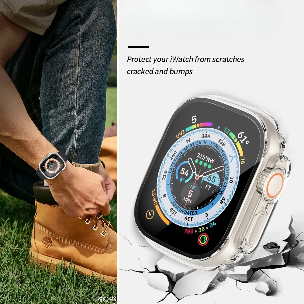 Корпус Watch Ultra 3 49 мм 11 10 9 8 7 42 мм 46 мм 45 мм 41 мм Всестороннее защитное стекло iWatch 6 5 4 SE 44 мм Крышка