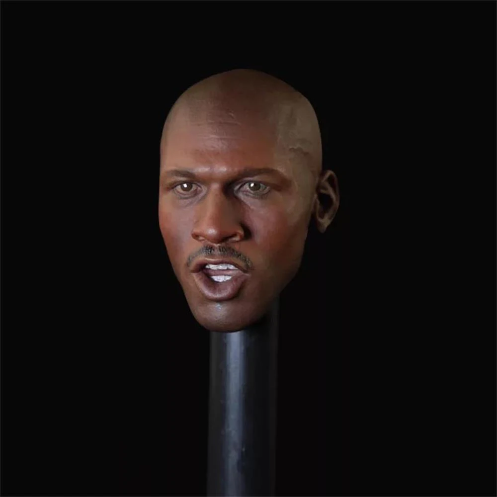 1/6th Michael Basketball Shooting Guard MVP The Best Player Male Head Sculpture Carving Model Can Suit Usual 12inch Action Body