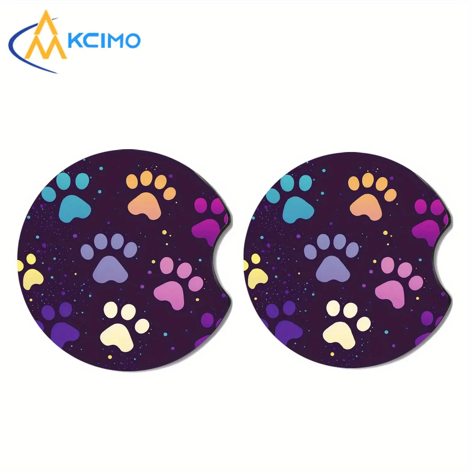 

Cute Dog Paw Absorbent Car Beverage Most Used Color Coaster Car Coaster Interior Fashion Holder Accessories Car Cup Accessories