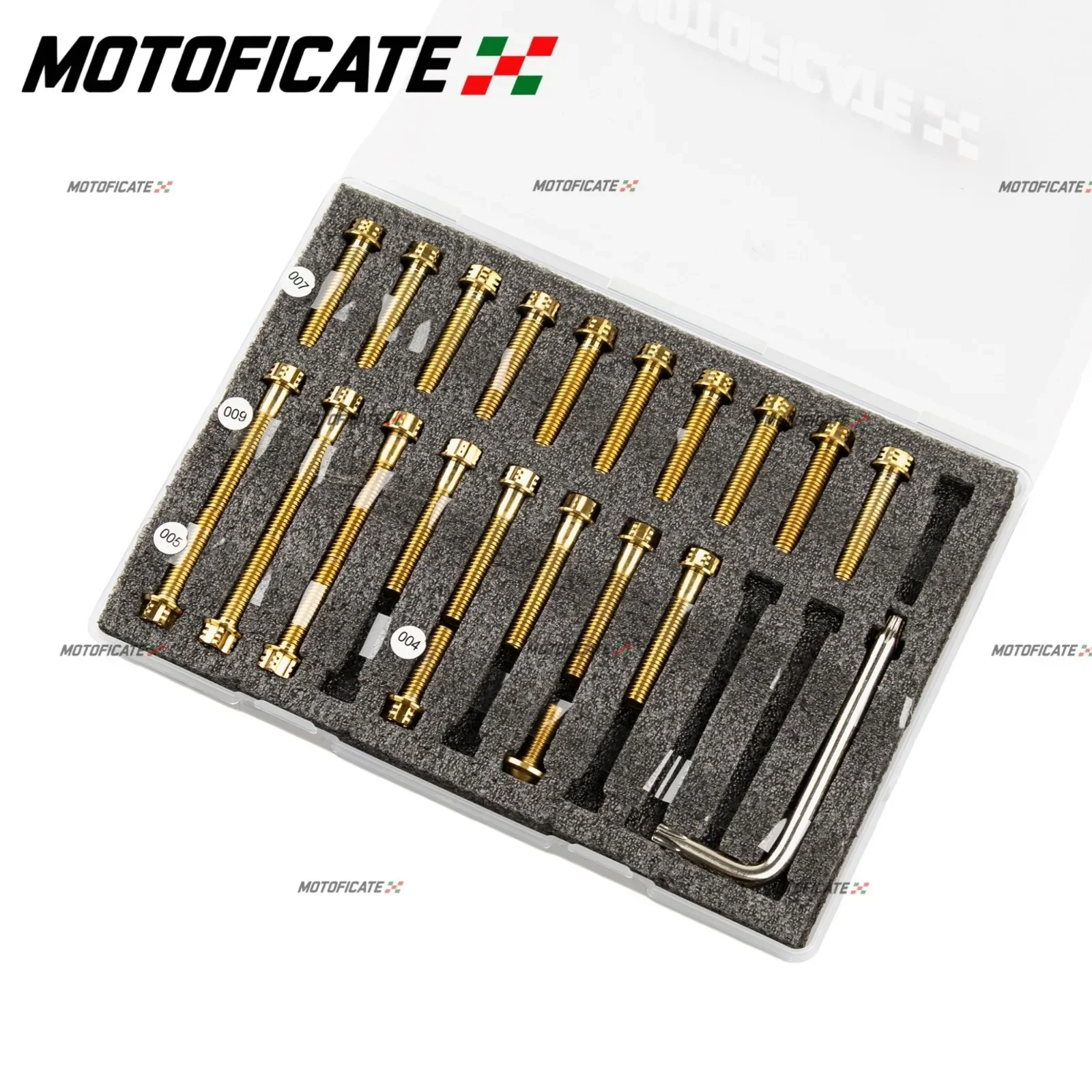 Engine Cover Bolt Kit Gold For BMW S1000RR 2019-2025 Stainless Steel Engine Case Screws Set Motorcycle Fastener Upgrade Parts