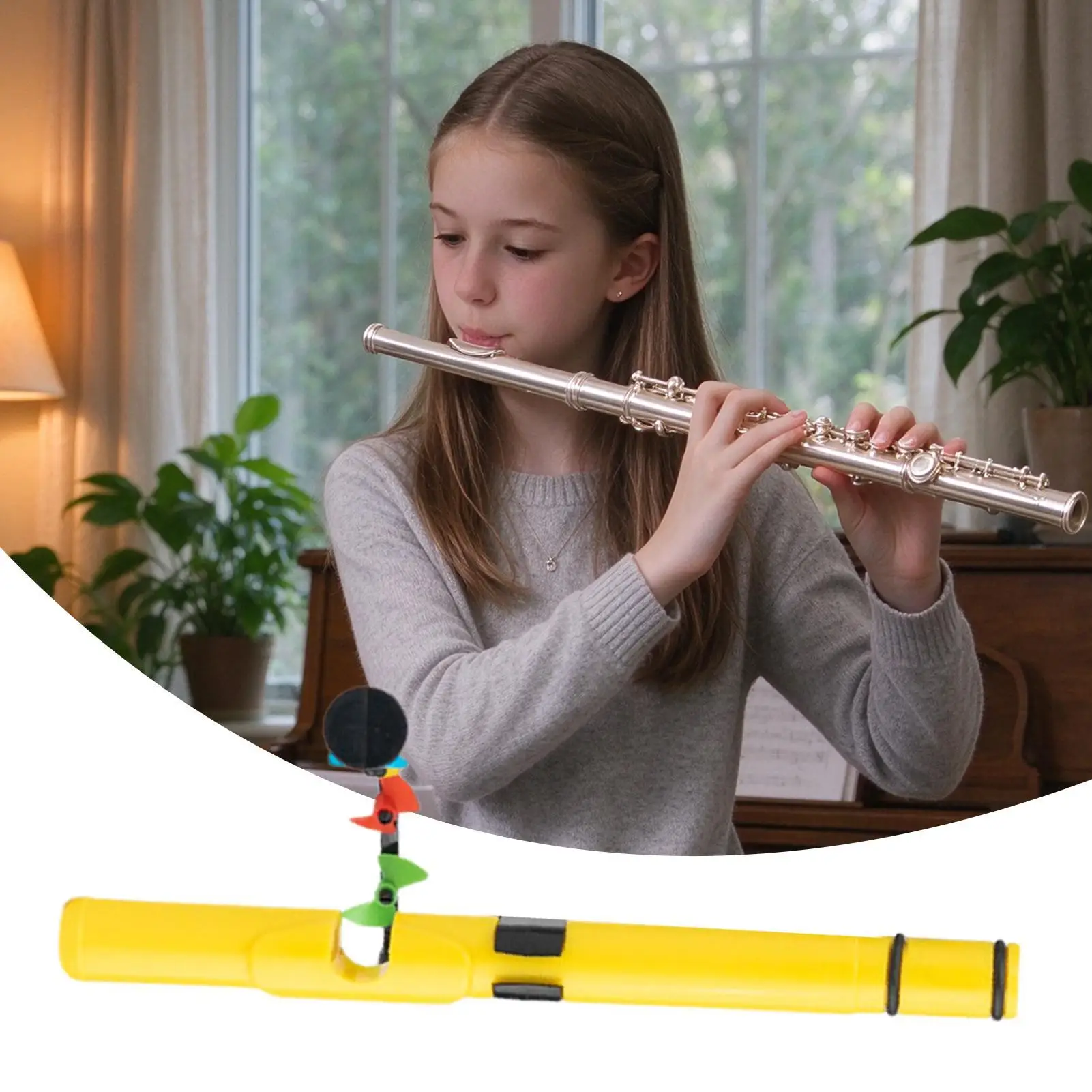 Flute Trainer Wind Instrument Embouchure Practice Tool Flute Breath Control Trainer For Home School Classroom Studio Travel