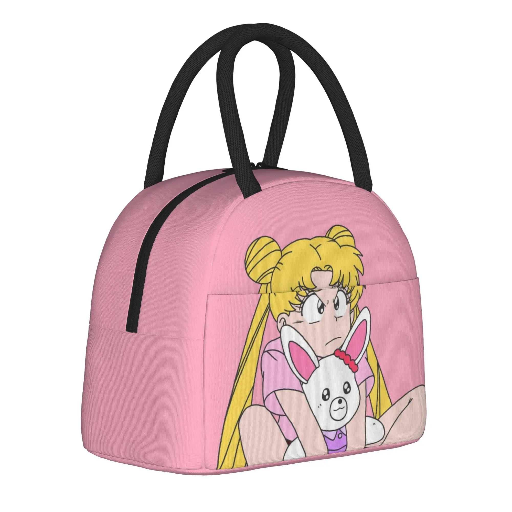 

Sailors Moons Funny Girl Insulated Lunch Bags Thermal Bag Reusable,Lunch Container Large Tote Lunch Box Food Bag Office Outdoor
