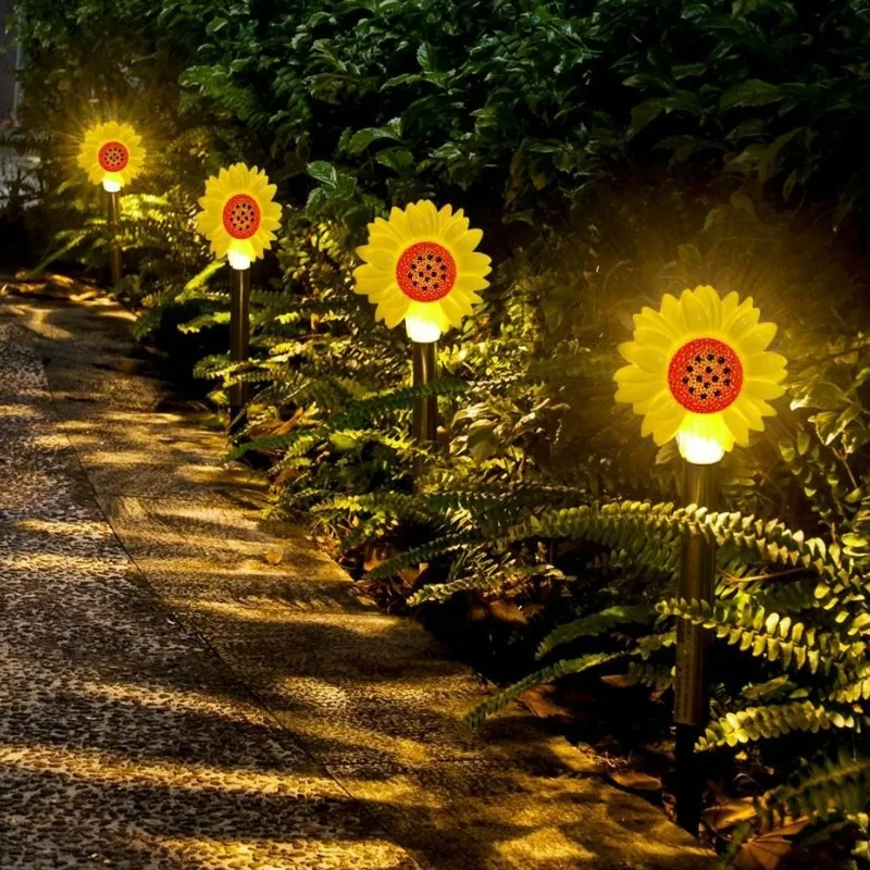 LED Solar Christmas Ground Mounted Lights Outdoor Waterproof Decoration Courtyard Trawnik Christmas Scene Layout Atmosphere Lights