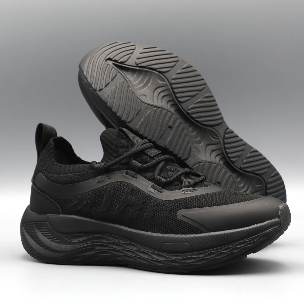Men's Outdoor Sports Shoes Breathable Mesh Lightweight Shock Absorption Thick Bottom Casual Travel Sneakers Spring Summer