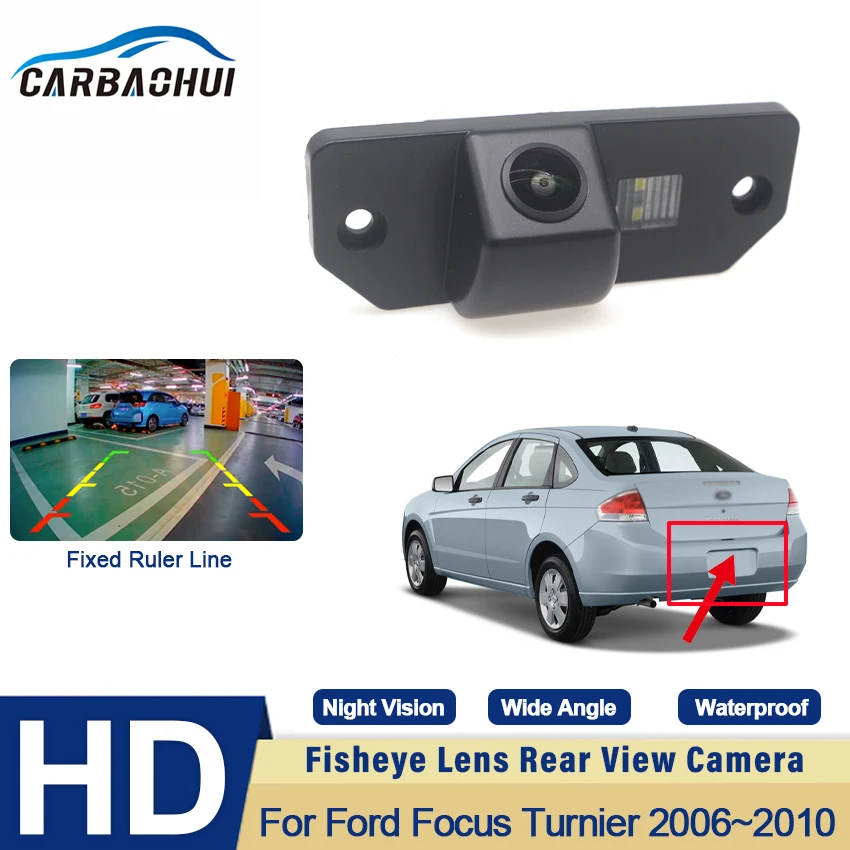 

Камера заднего вида CCD HD «рыбий глаз» для Ford Focus Turnier 2006, 2007, 2008, 2009, 2010, автомобильный монитор заднего парковки, ночное видение