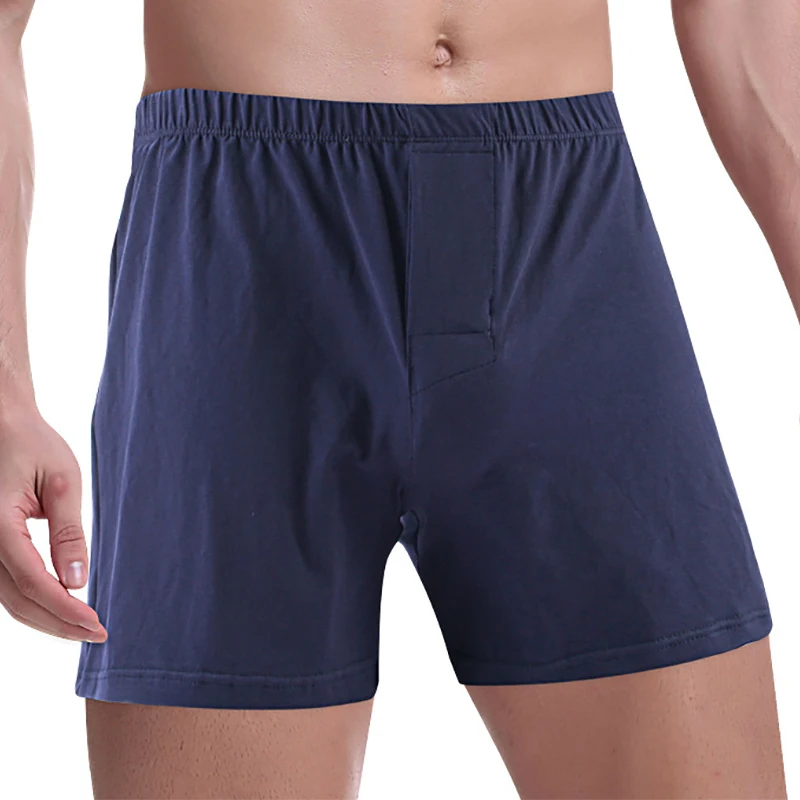 Men Casual Loose Boxer Shorts Tracksuit Seamless Breatahble Underwear Trunks Underpants Loungewear Homewear Briefs Panties