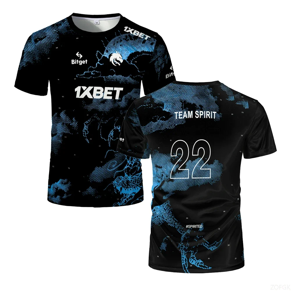 2025  Jersey T-Shirt Fashion Game Esports Player Donk Uniform Contest Men Tshirt Breathable Boy Training Fans Tee