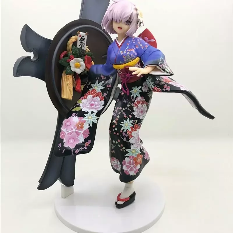 

Fate Grand Order FGO Shielder Mother Mash Kyrielight kimono ver. PVC Action Figure Toy Collection Model Gift 25cm