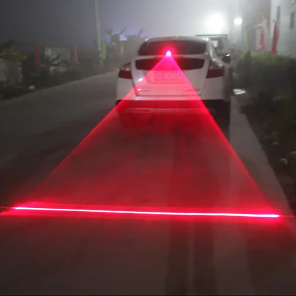 Carro vermelho luz indicadora luz traseira led indicador de laser lâmpada de sinal da motocicleta neon indicador vermelho aviso do carro lâmpada de