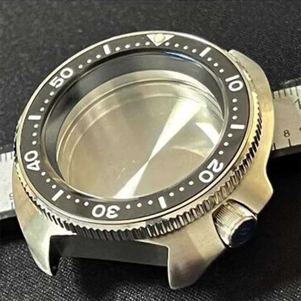 

NH35 Case, 316L Stainless Steel Sapphire Glass Watch Case for 6015 SKX007 009 Modified Watch Case, Fits NH35A NH36A Movement