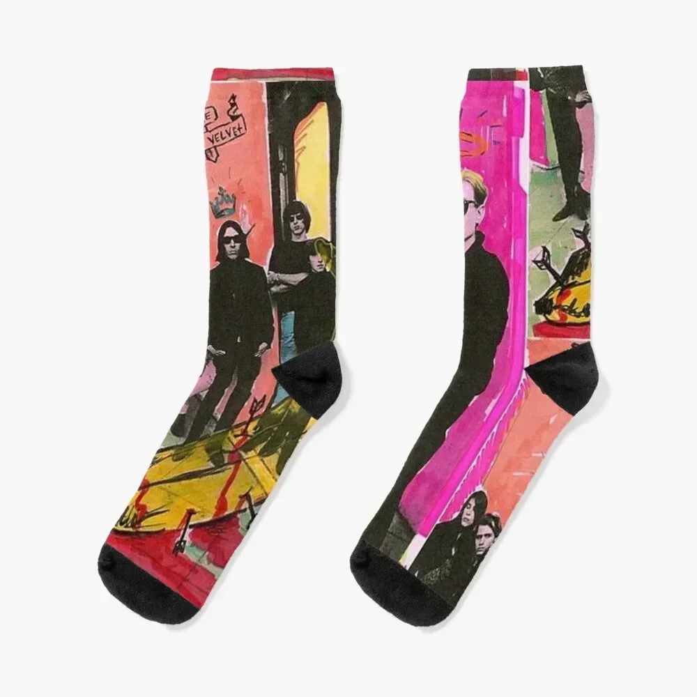 Andy Warhol and the Velvet Underground Socks heated colored Argentina Socks For Girls Men's