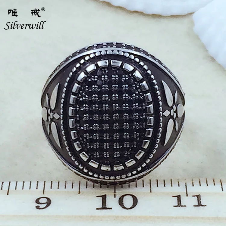 

Vintage Thai Silver Ring Designs Saudi Arabia Men Ring 925 Sterling Silver