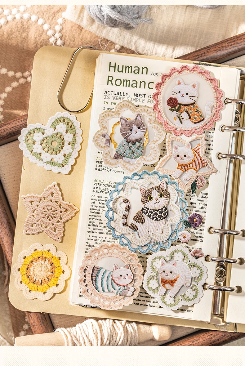 Journal GO 20 Stück Blumenmuster Transparentes Traum-Vintage-Tuch Ausgestanztes Collagenmaterial Papier Kreatives Junk Journal Schreibwaren – Detail 9
