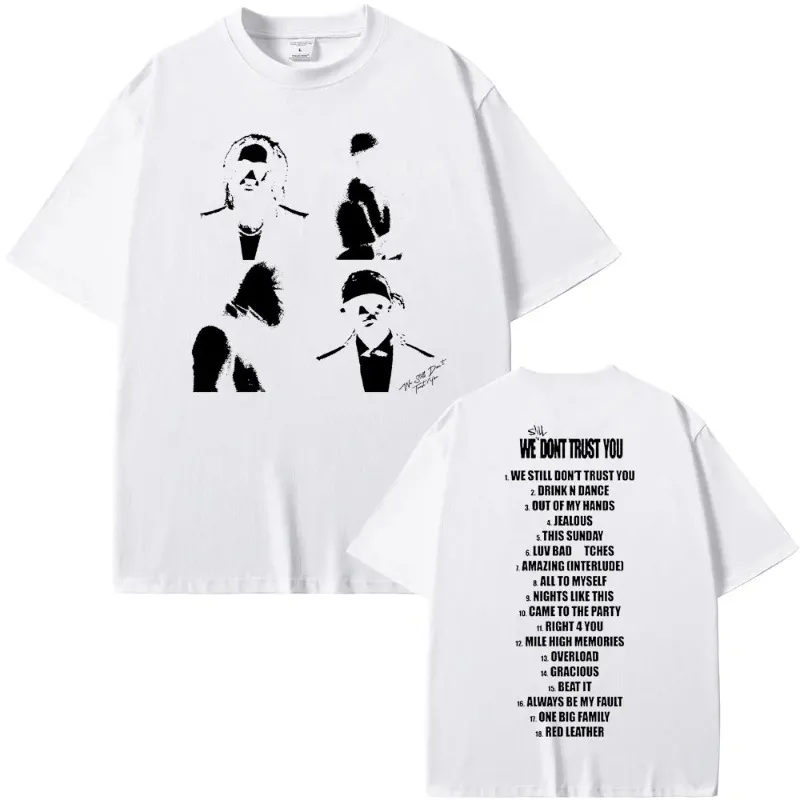 مغني الراب لا الجرافيك طباعة تي شيرت الربيع الصيف الرجال الهيب هوب المتضخم تي شيرت الشارع الشهير تنفس مريحة جولة الرقبة