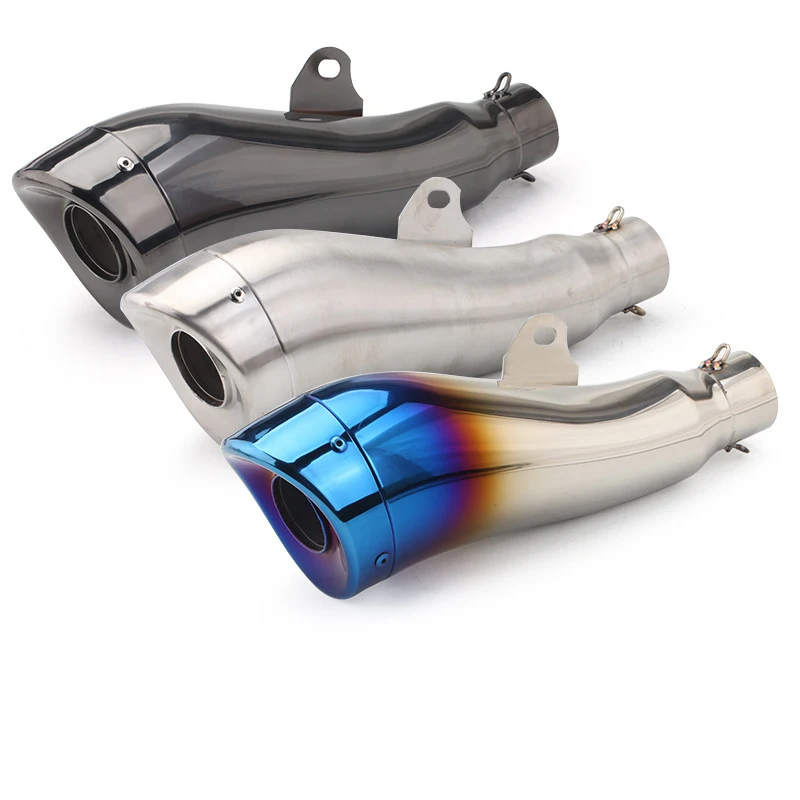 

Motorcycle Exhaust Muffler Escape moto For Kawasaki Z400 650 RC390 R3 FZ8 CB1000R GSXR650 GSR750 Z900 PCX NVX 51mm