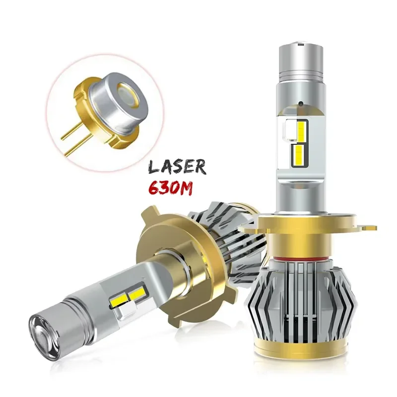 Hot Sale 630m Fan Cooling High Low Beam Spot Light Auto Car Bulb Led H7 Headlight for Audi