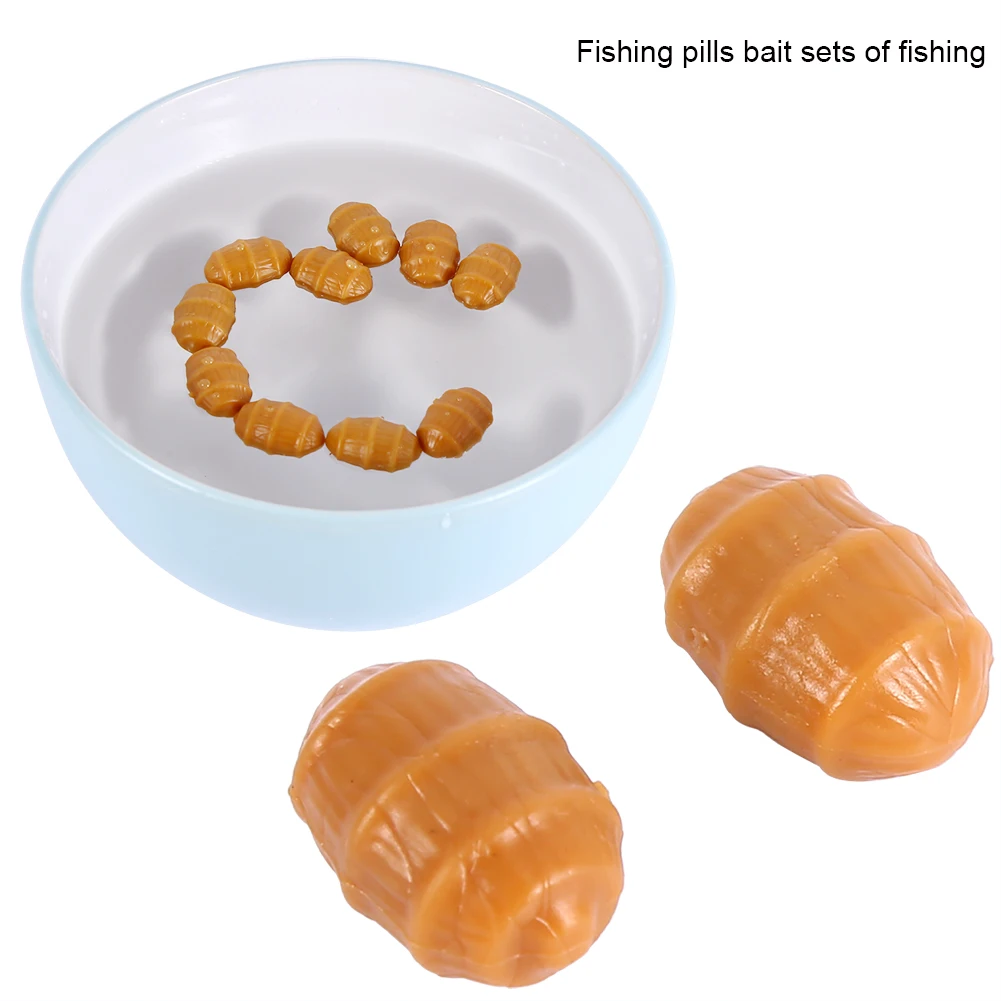 10/20/30/50pcs Soft Fishing Floating Tiger Nut Pop up Artificial Bait Lures Carp Fishing Soft Floating Artificial Tiger Nut Bait