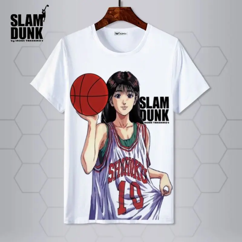 Slam Dunk T-shirt Sakuragi Hanamichi Akagi Haruko Rukawa Kaede Mitsui Hisashi Ryota anime basketball short-sleeved clothes gift