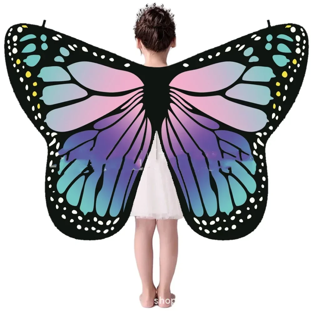 Carnival Women\'s Monarch Butterfly Wings Animal Dress Up Butterfly Wings Costume Nymph Pixie Shawl Soft Chiffon