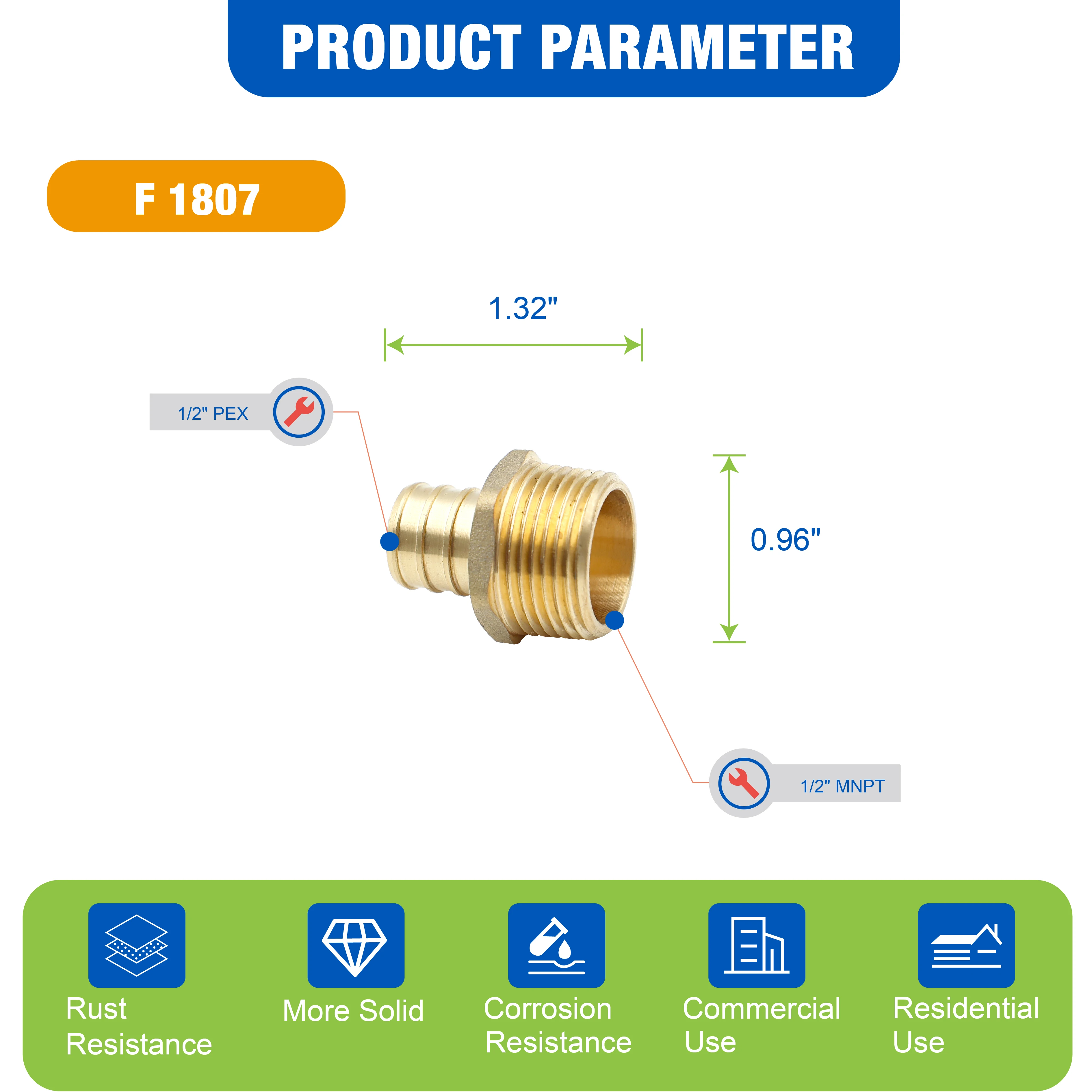 KING SMART Crimp/F1807 PEX 1/2