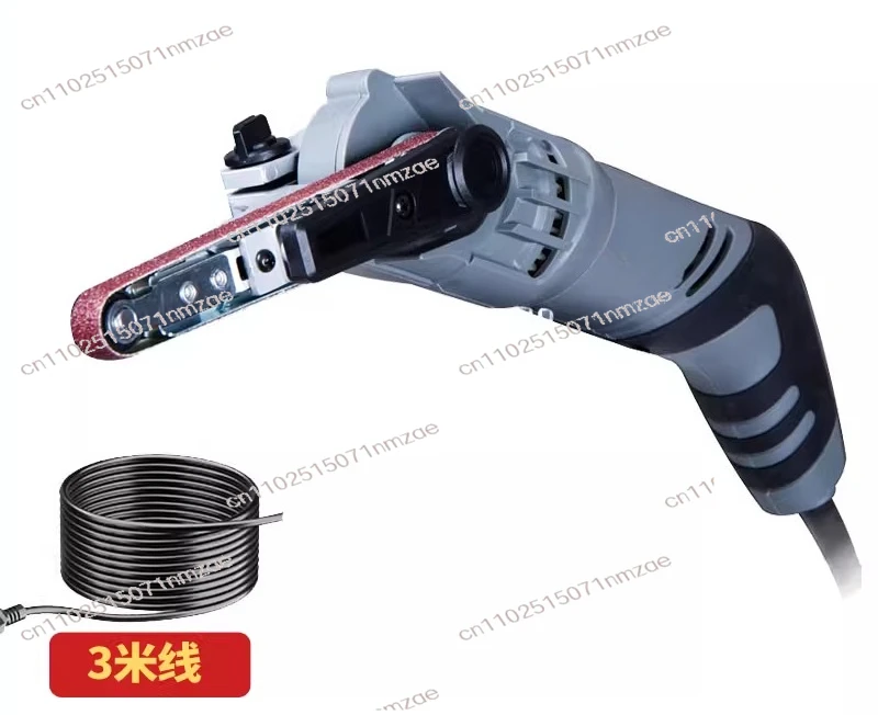 

Small Portable Metal Sandpaper Polishing Machine Belt Sander Grinder Hand-Holding Belt Sander Sandpaper 220V
