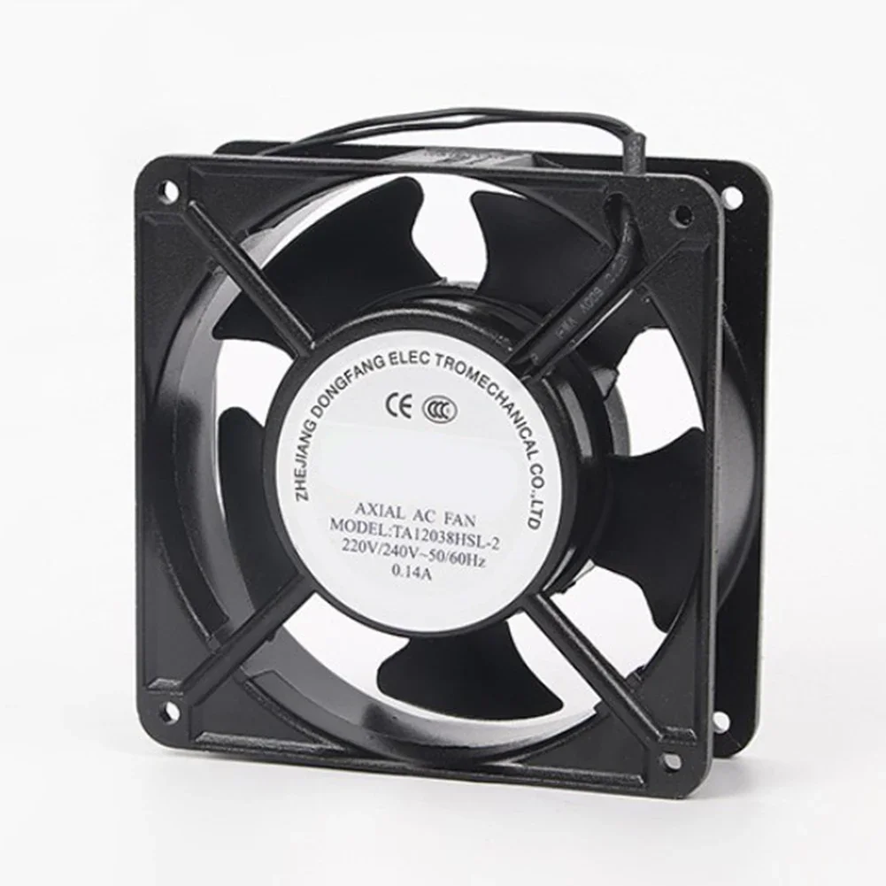 Efficient Axial Fan for Fireplace Inserts Metal Blades for Optimal Airflow Silent Operation and High Temperature Resilience