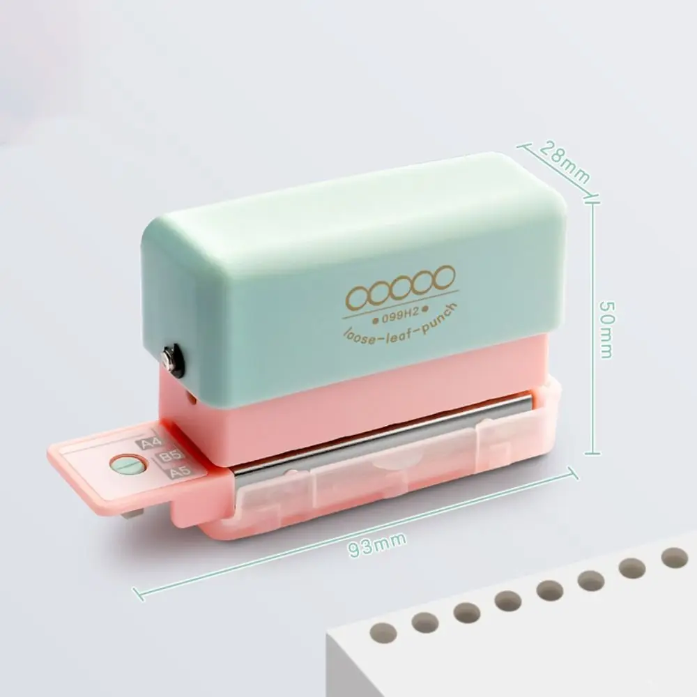 Portable 5-Hole Hole Punching Machine DIY Craft Labor-saving Embosser Loose-leaf Binding Tools Paper Puncher School Office