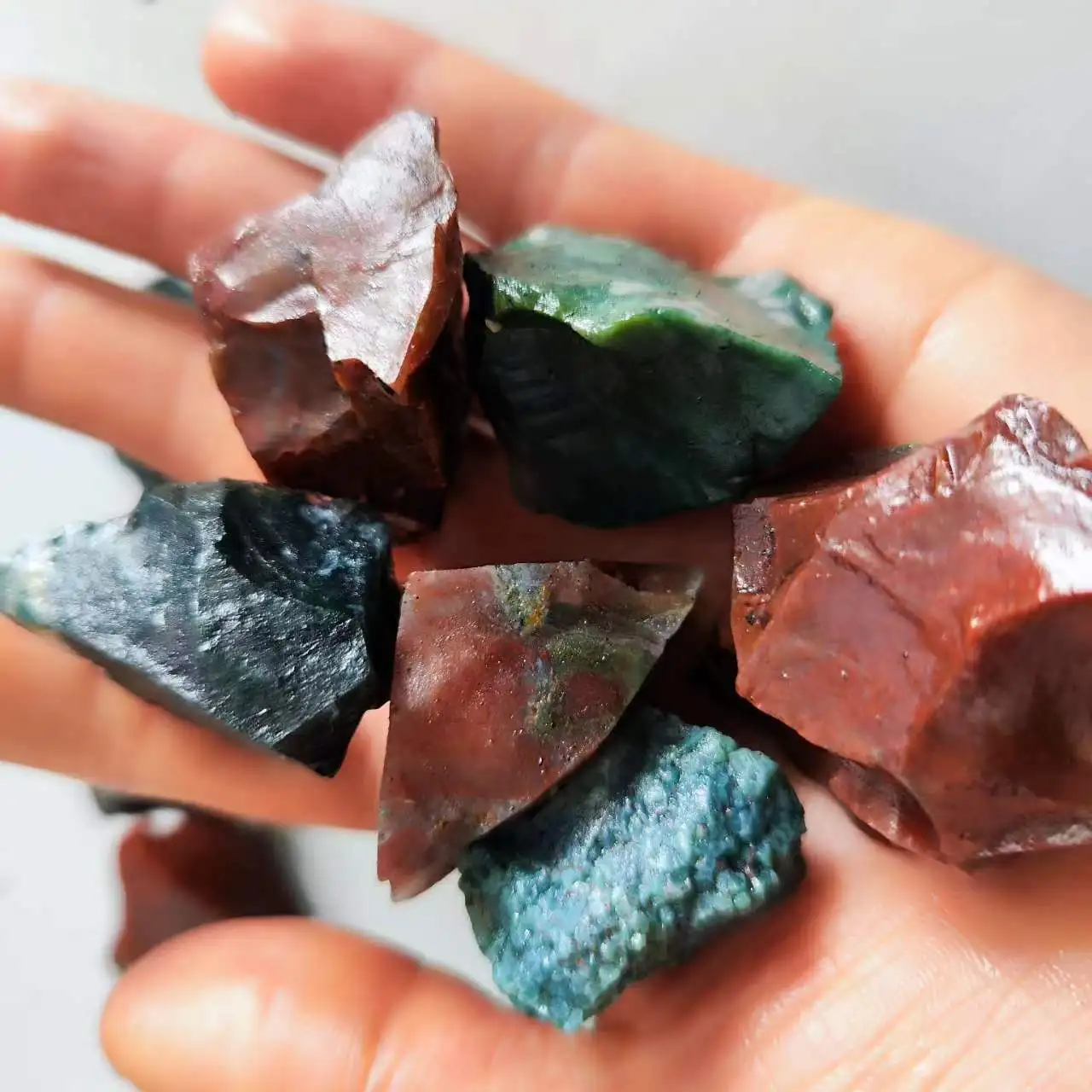 Cristales y piedras de ágata de jaspe de océano crudo Natural, especímenes minerales, decoración del hogar, piedra curativa de Chakra, cristal Irregular