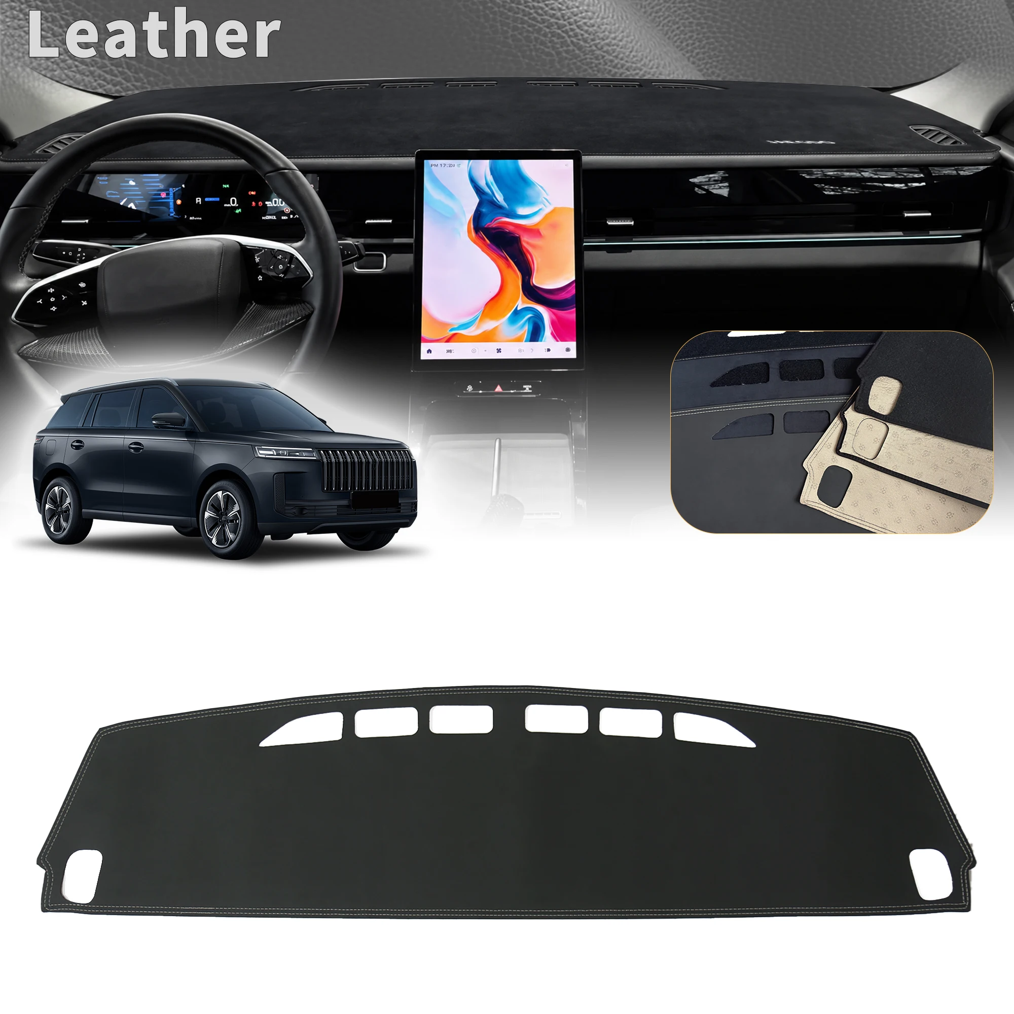 for Jaecoo J5 2025 2026 2027 Car Dashboard Cover Dashmat Non‑Slip Protective Dash Mat Pad Auto Accessories