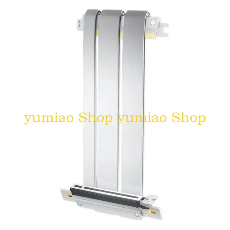 587B PCIe 5.0 High Bandwidth Extension Cable Gold Plate Connectors for Mini ITX and Vertical GPU Mount