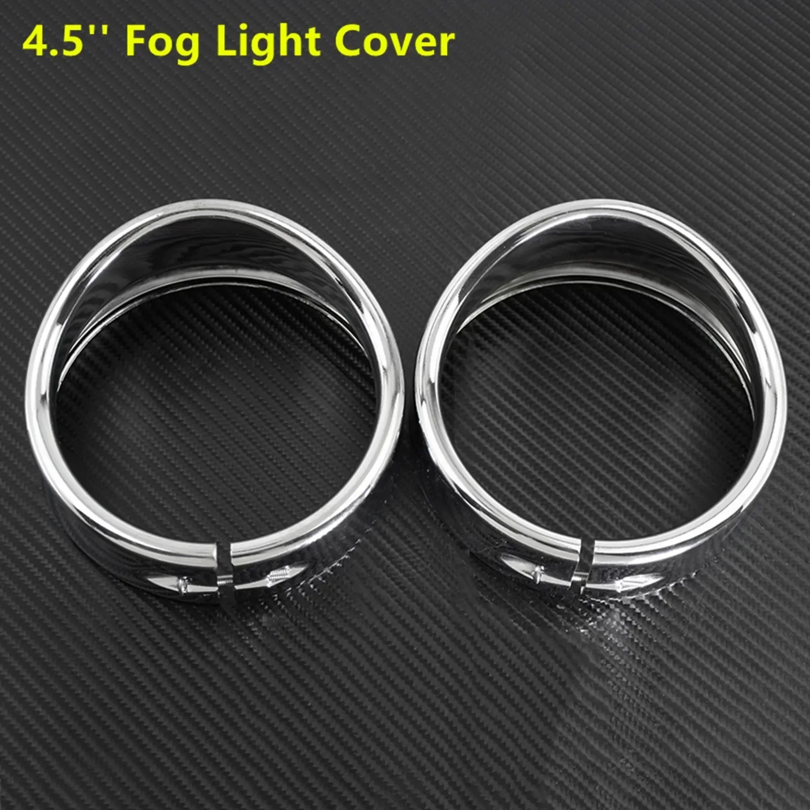 Anillo embellecedor de faro cromado para motocicleta de 7 pulgadas + cubierta de luz antiniebla de 4,5 pulgadas + anillo embellecedor de señal de giro estilo visera para Harley Softail FLH Touring