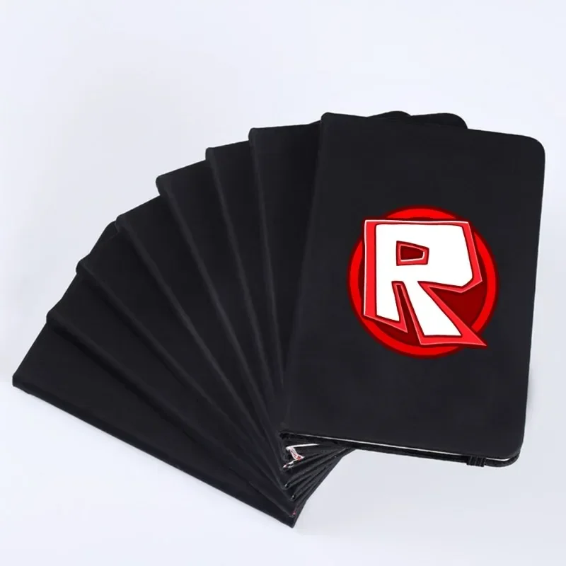Roblox Game Black Notebook Student Simple Fashion Letter Diary Hand Ledger Office Supplies Birthday Gift - view 2