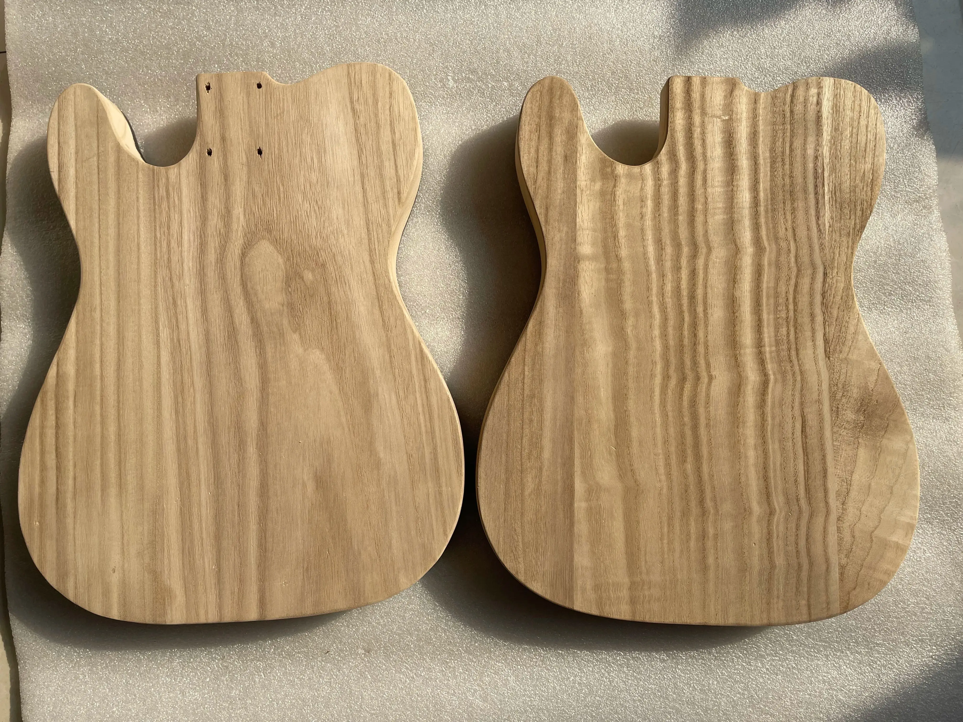 Unfinished Electric Guitar Body, Sycamore Ash Wood Veneer, TL-T02 Guitar Barrel, TL Style, DIY Parts, Accessory