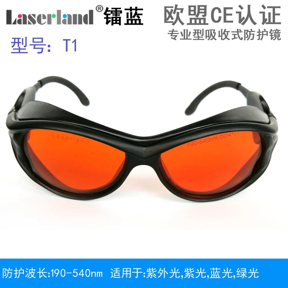 Lunettes de protection laser vert anti-verre, lunettes de protection des yeux, support 405nm 450nm 532nm