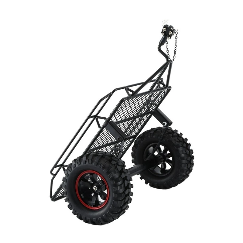 New Metal Trailer Car Hopper Trail for Axial SCX10 Trx4 D90 Redcat 1/10 RC Crawler Car DIY Parts