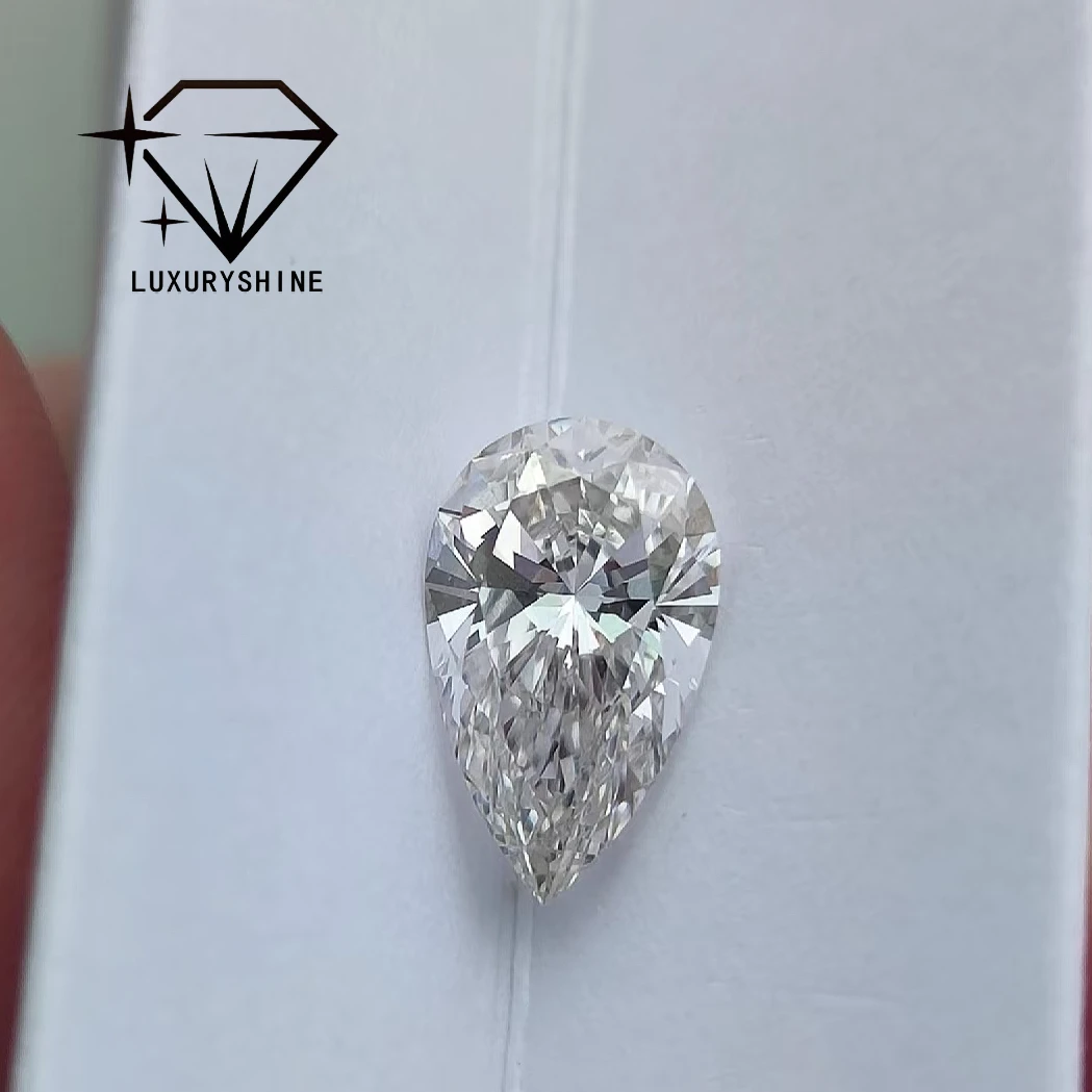 

LuxuryShine VS2 Грушевидная форма, выращенный в лаборатории бриллиант 0,1-10 карат D-F Цвет белый бриллиант с сертификатом IGI, 3EX огранки камня