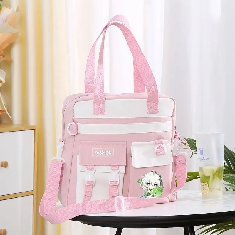 Genshin Impact Game Scaramouche Maplehara Manyo Xiangliu Crossbody Middle And High School Girls Large Capacity For Boys Casual