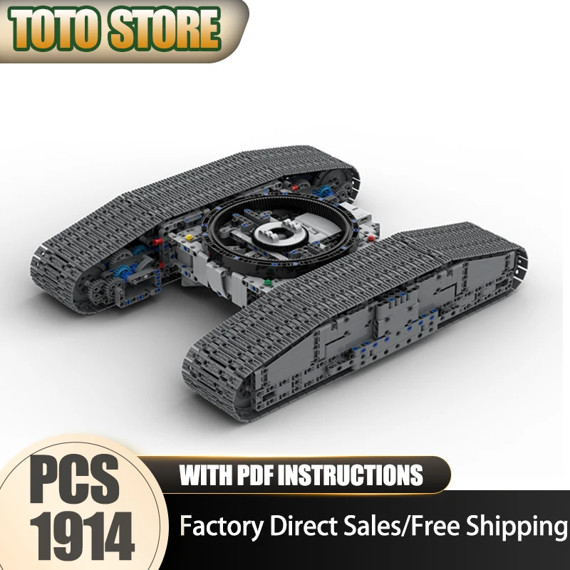 

Moc Building Bricks Crawler Crane Chassis Model Building Technology Engineering Vehicle Model Blocks Construstion Toy Gifts