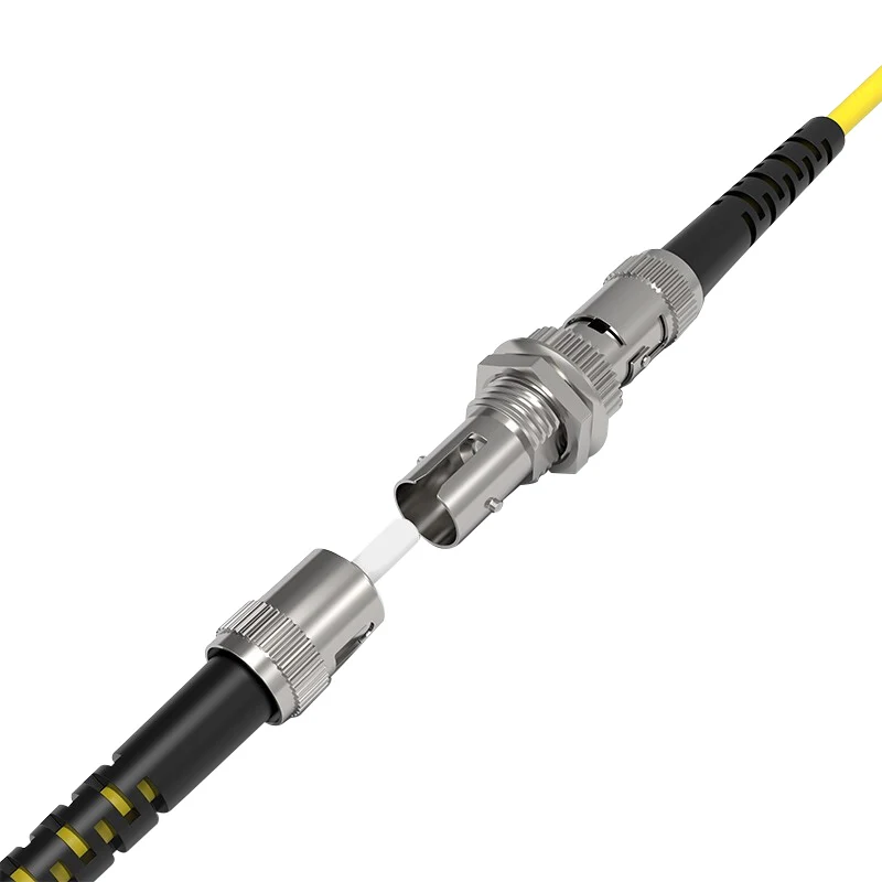 BYXGD Telecom‑Grade ST‑ST Fiber Optic Adapter Female‑Female ST to ST Coupler Panel Mount Single Mode Fiber Flange for ODF FTTH