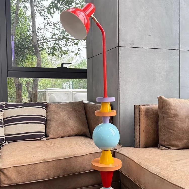 Original design Fuyu dopamine floor lamp creative personality art high value living room Memphis floor lamp