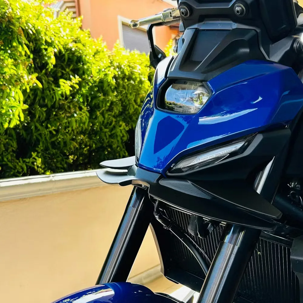 For Yamaha MT07 MT 07 2024 2025 Motorcycle Downforce Winglet Aerodynamic Wing Front Spoiler Kit New Accessories Front Spoiler