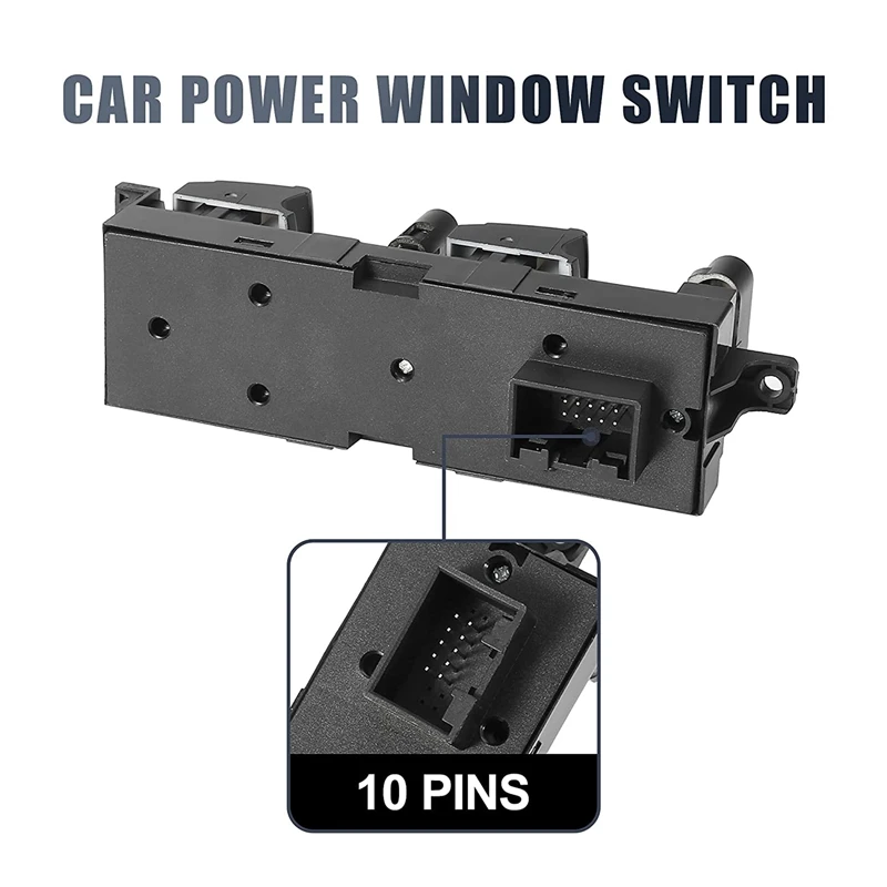 Master Driver Side Power Window Switch 1J4959857D Replacement For -Passat 1999-2005