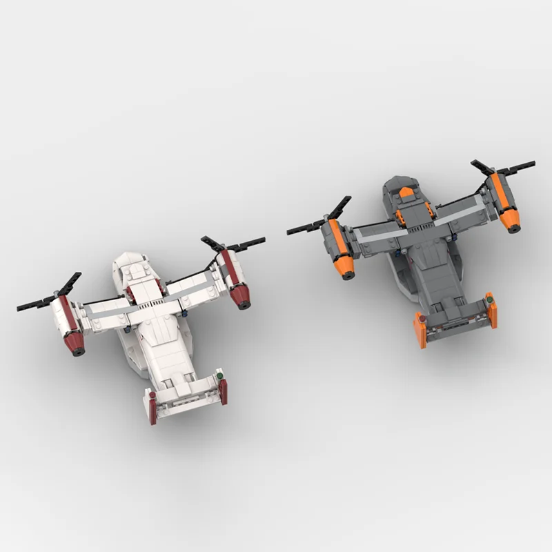 Модель воздушного истребителя Moc, строительные блоки, модель самолета Osprey, технология, кирпичи, самолет, сделай сам, сборка, праздничный набор игрушек, подарки