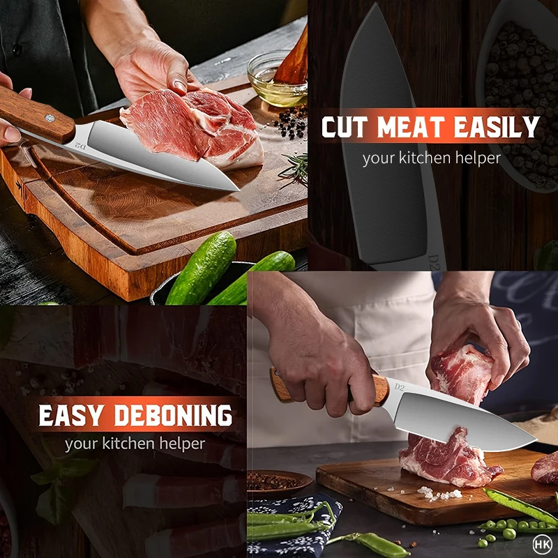 PLYS-Stainless steel ultra sharp bending fracture knife, suitable for precise cutting, trimming,  by professional butchers