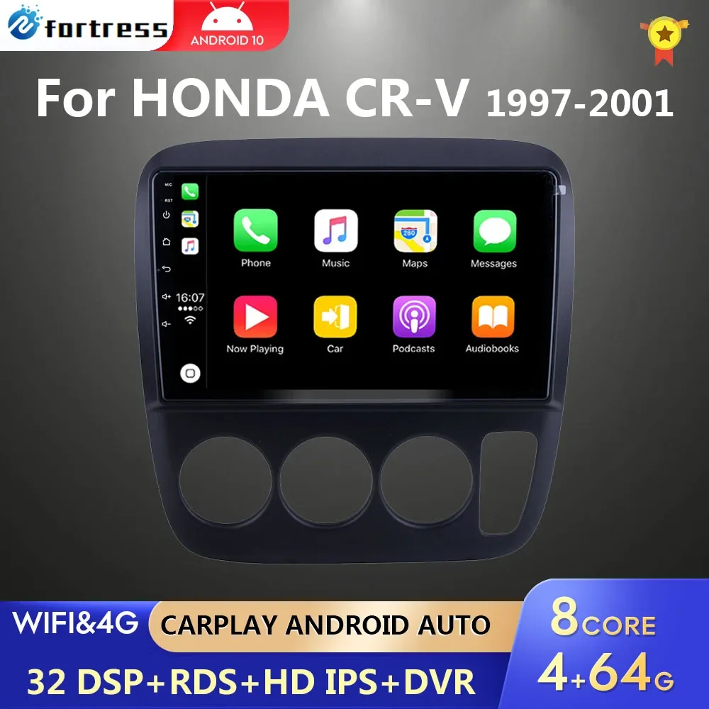 

Авторадио DSP Android для Honda CRV CR-V 3 1997-2001, автомобильное мультимедийное радио, GPS-навигация, стерео аудиоплееры, 8-ядерный WIFI