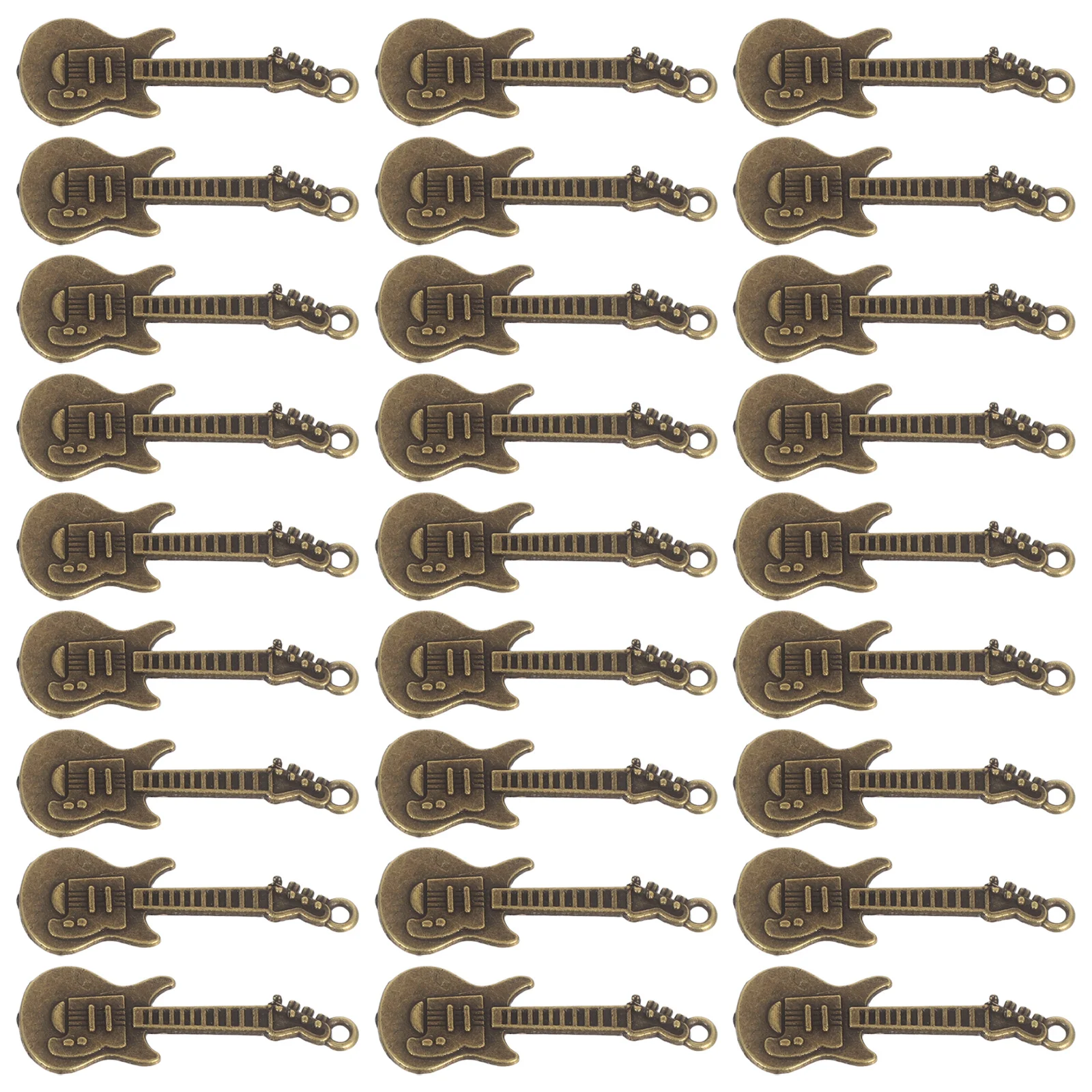 

50 шт., винтажные подвески в деревенском стиле для гитары, металлические музыкальные подвески для DIY, ожерелье, браслет, брелок, серьги, ювелирные изделия, ремесла